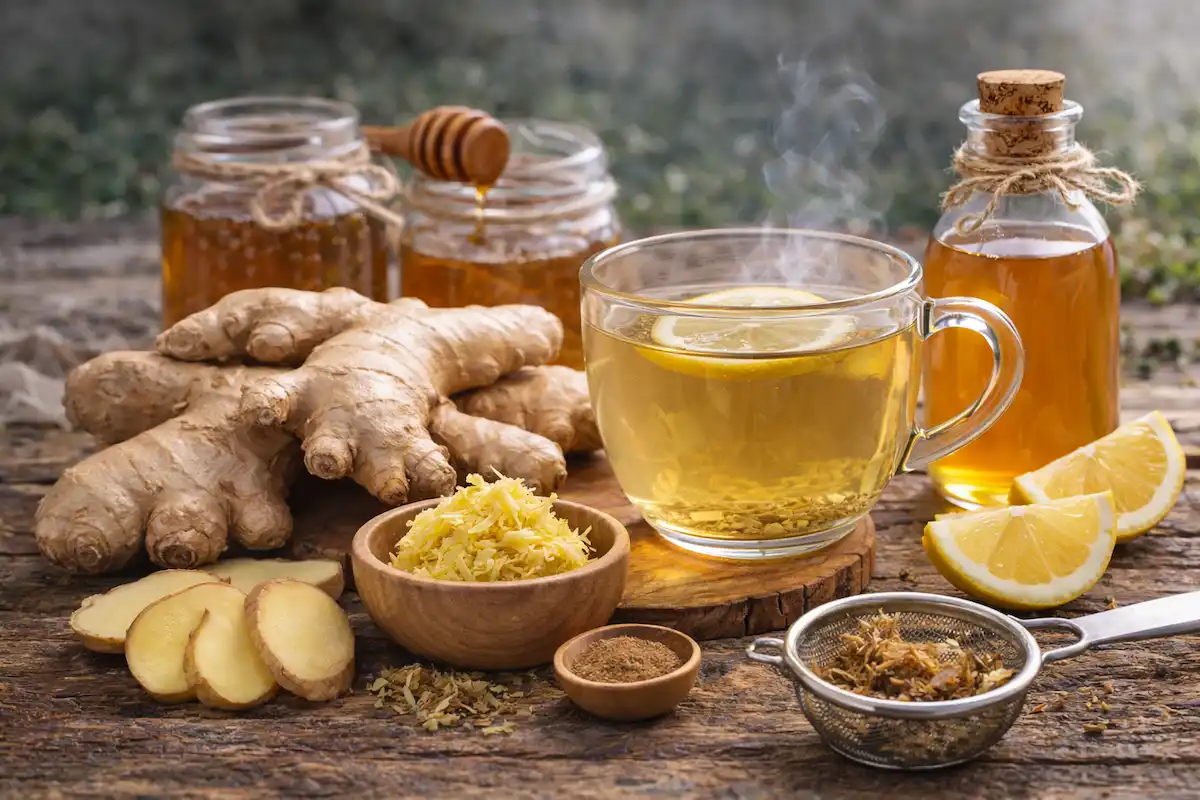 Čaj od đumbira za kašalj