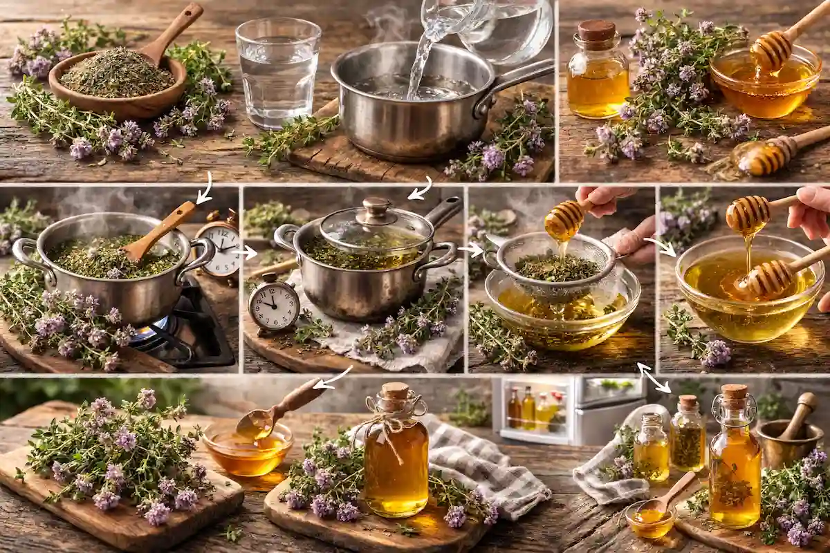 Sirup od majčine dušice s medom