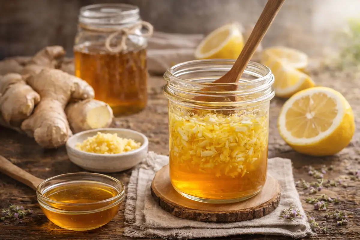 Sirup od meda, limuna i đumbira