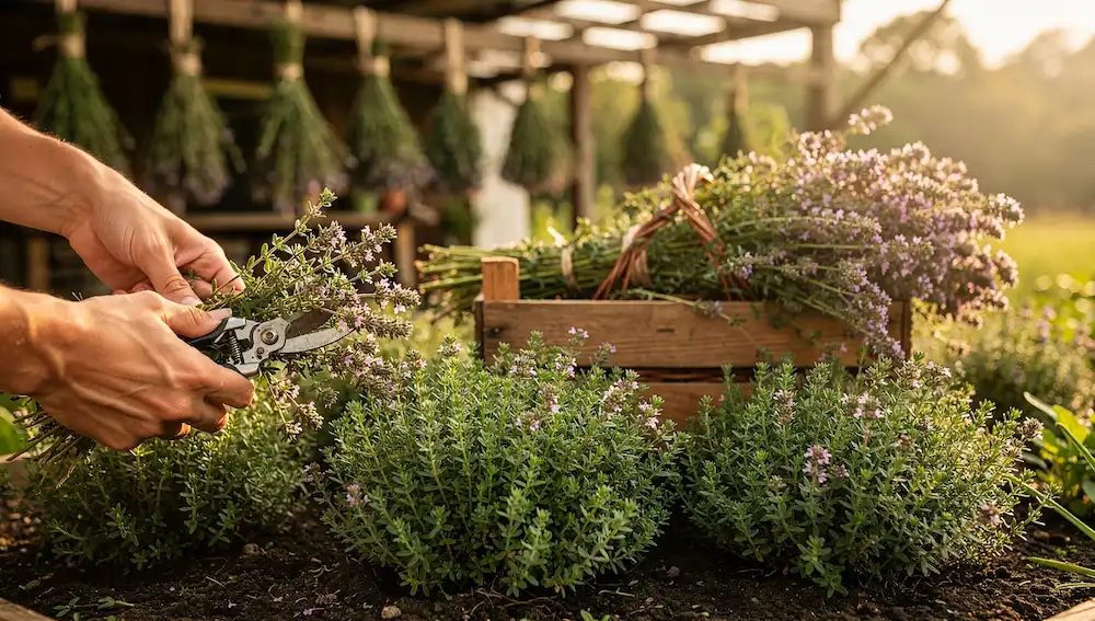Berba i sušenje majčine dušice