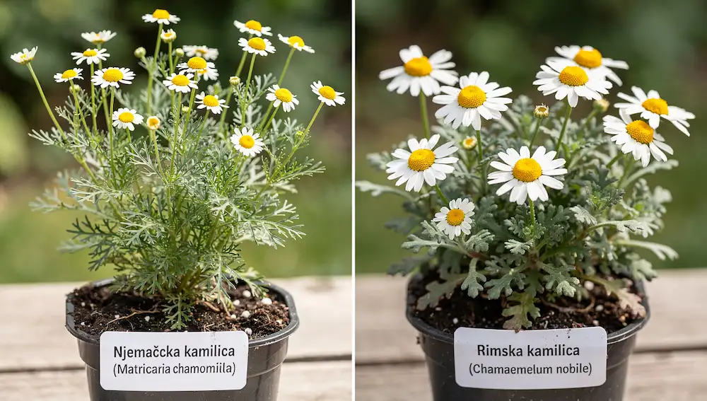 Njemačka kamilica i Rimska kamilica