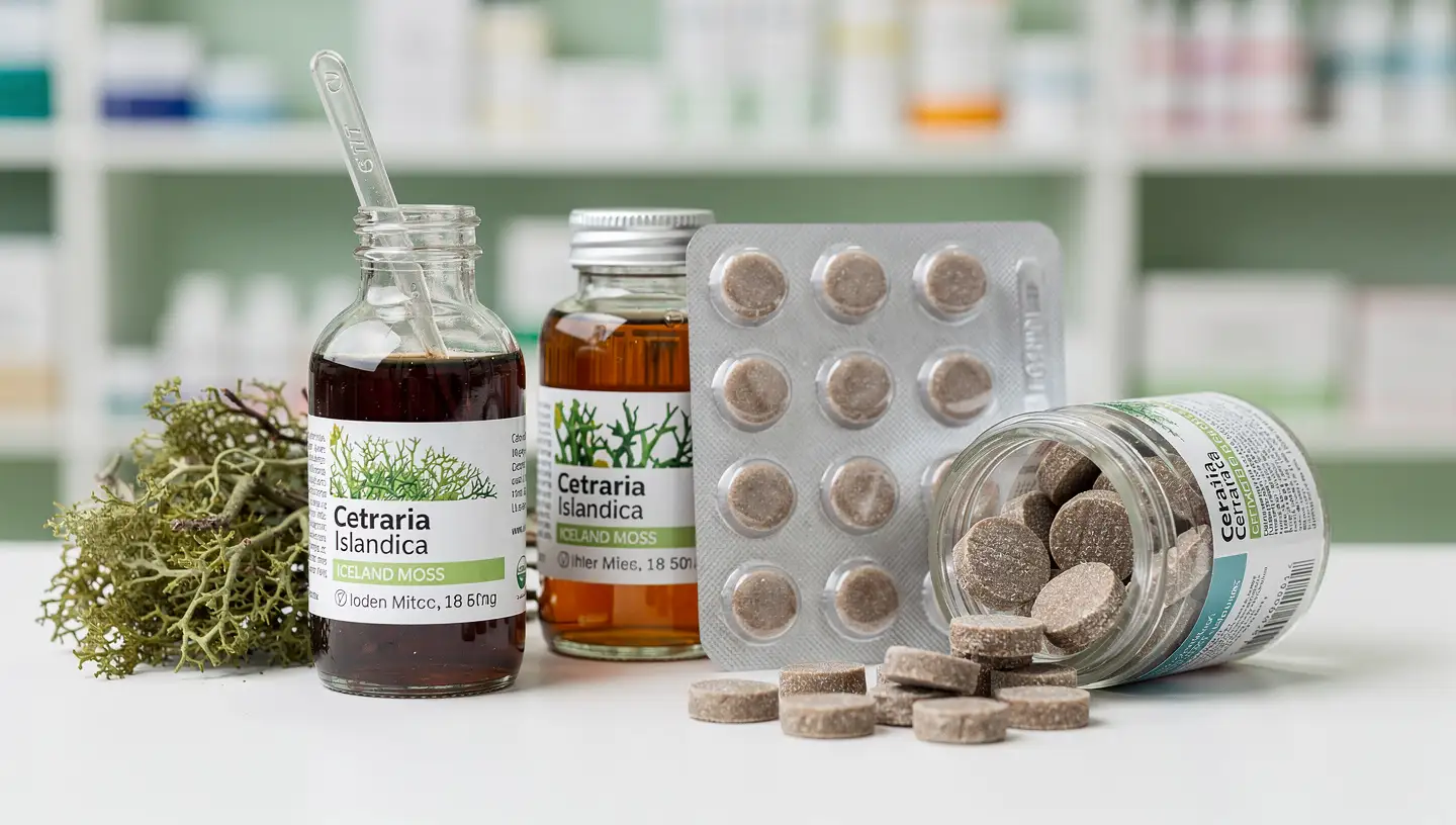 Sirup i pastile od islandskog lišaja