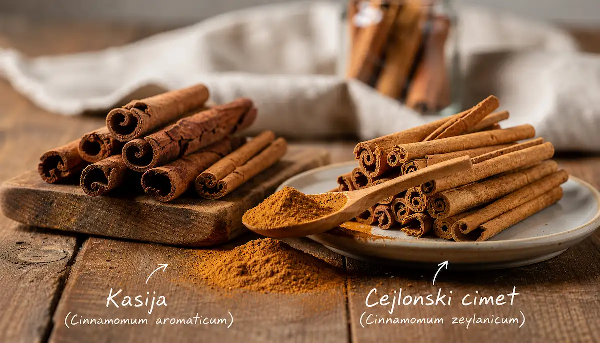 Cejlonski cimet i kasija razlike