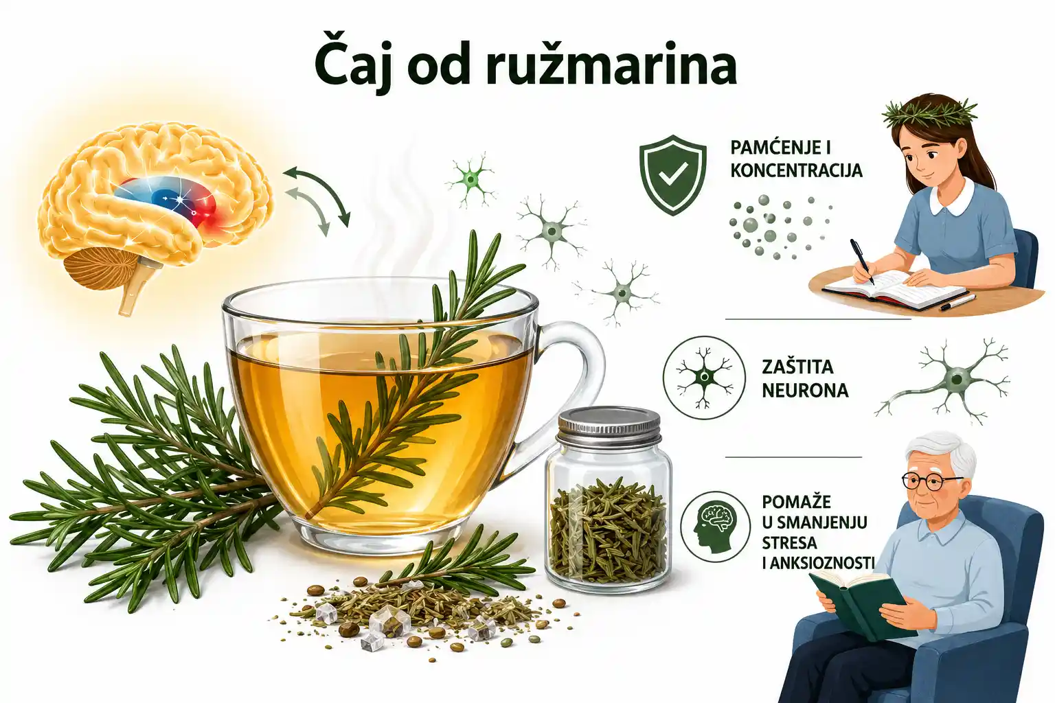 Čaj od ružmarina za pamćenje i kognitivne funkcije