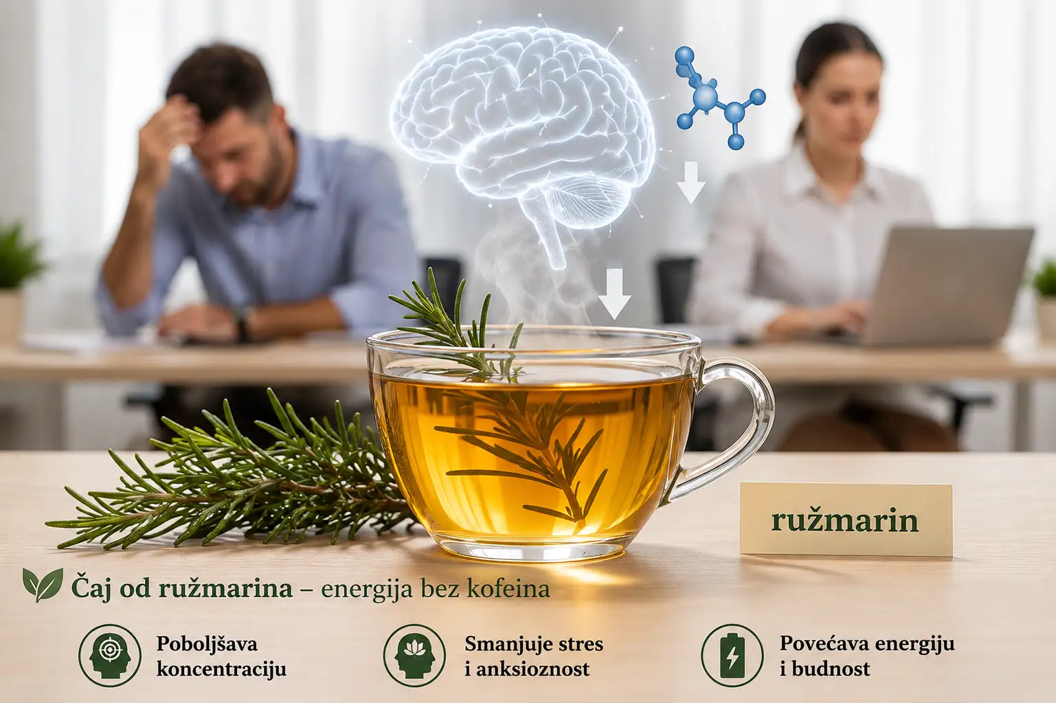 Čaj od ružmarina za umor i energiju